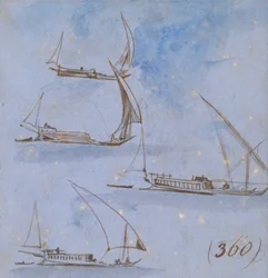 Studies of Boats on the Nile